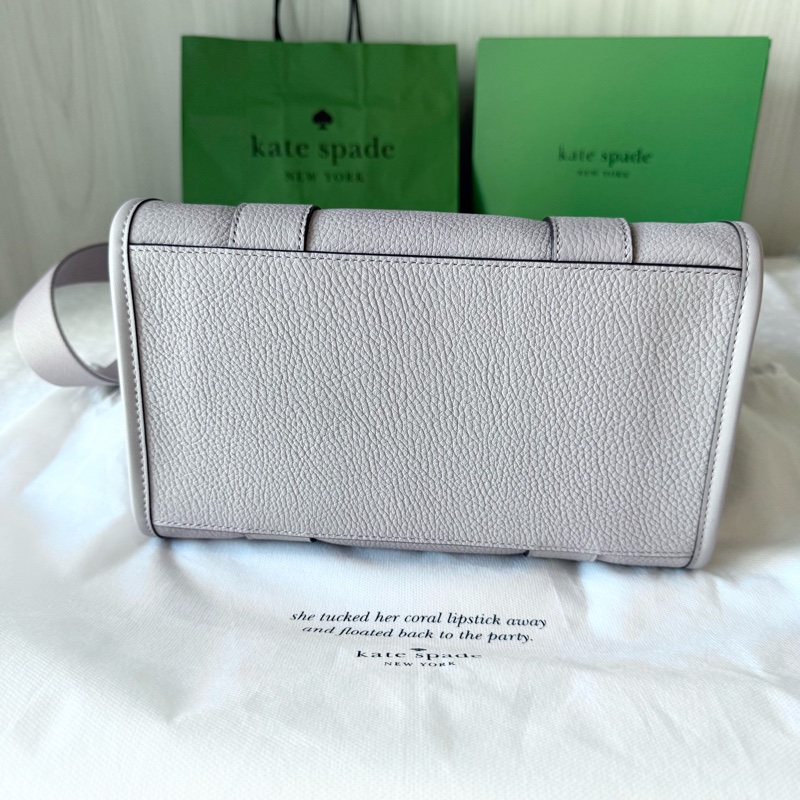 ✨全新🇺🇸 Kate Spade ♠️ 真皮兩用托特包(Cozy Grey 粉芋色)-5