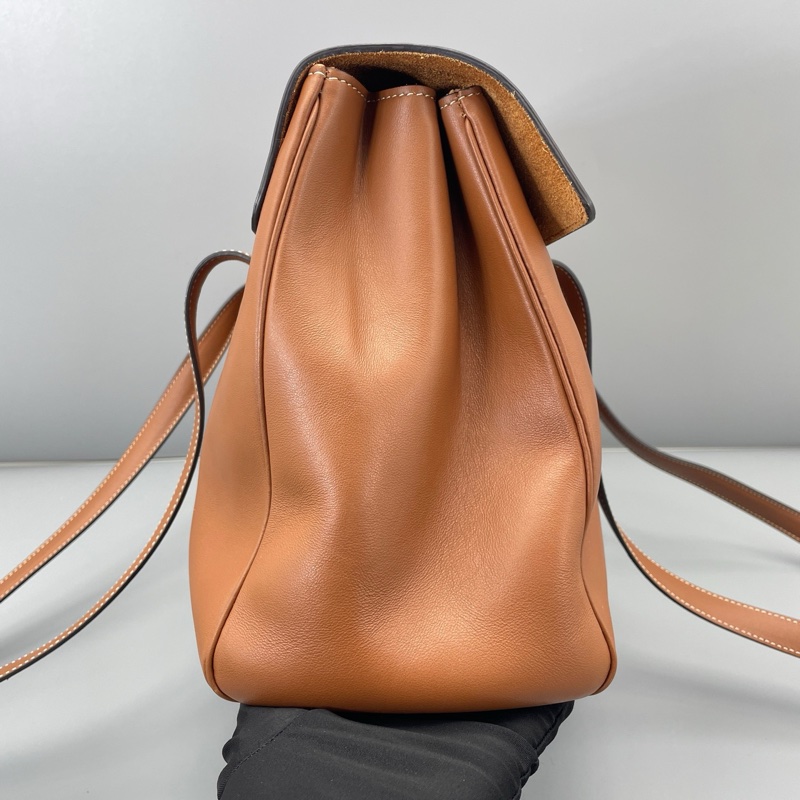 celine賽琳soft16中號全皮焦糖色/32*23*13cm-3