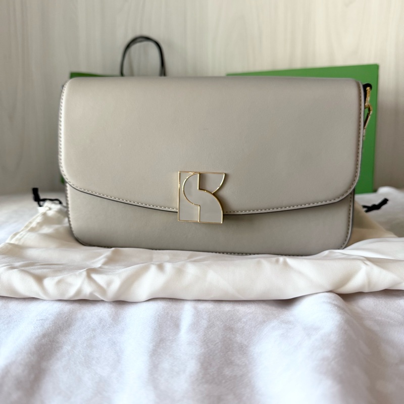 ✨全新🇺🇸 Kate Spade ♠️ Dakota 真皮兩用質感包(淺米/奶茶色)-5
