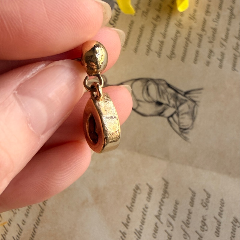 Christian Dior 迪奧 萊茵石水滴耳釘 耳針 耳環-6