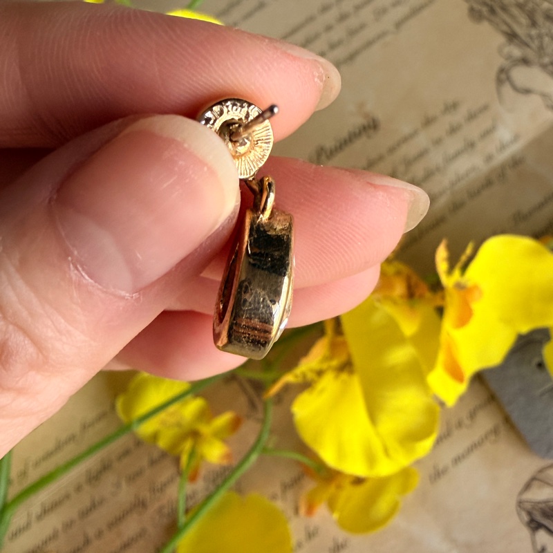 Christian Dior 迪奧 萊茵石水滴耳釘 耳針 耳環-8