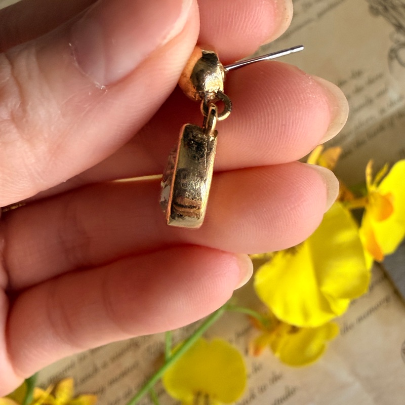 Christian Dior 迪奧 萊茵石水滴耳釘 耳針 耳環-9