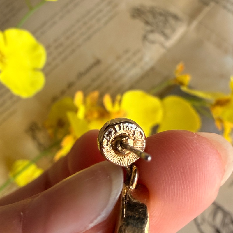 Christian Dior 迪奧 萊茵石水滴耳釘 耳針 耳環-10