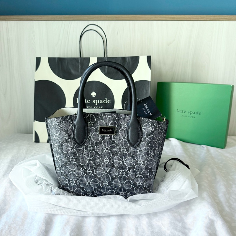 ✨全新🇺🇸 Kate Spade ♠️ 花卉緹花可愛手提托特包-0