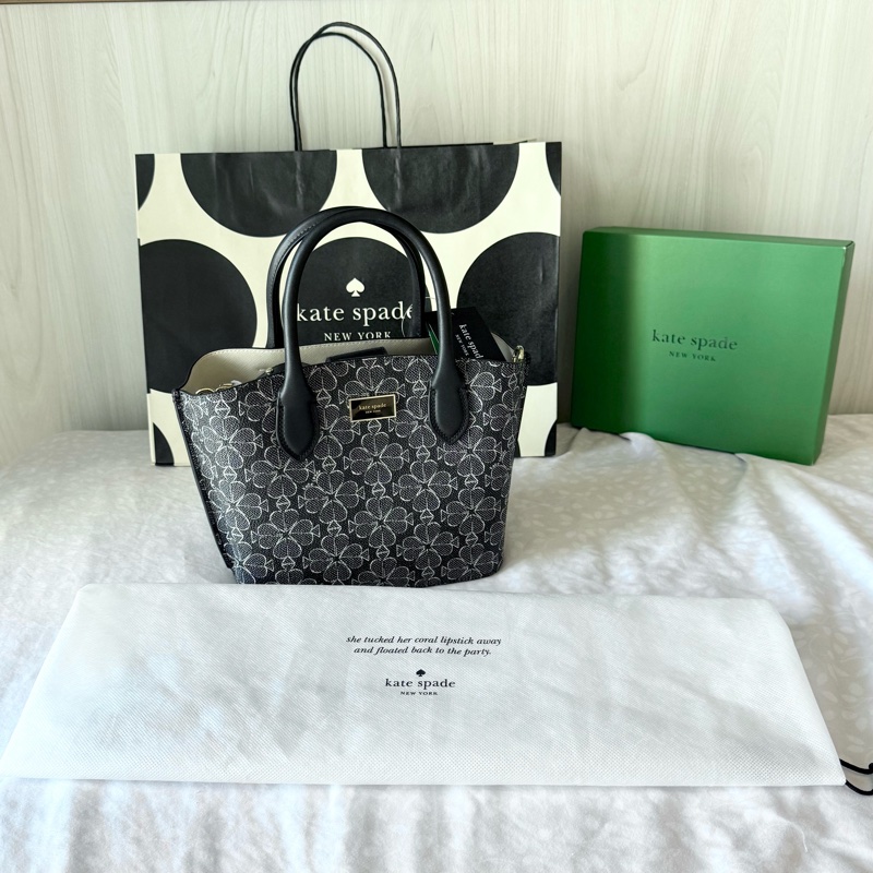 ✨全新🇺🇸 Kate Spade ♠️ 花卉緹花可愛手提托特包-1