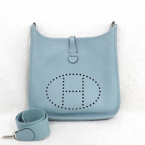 Hermes Evelyne29 愛馬仕伊芙琳29 小號 天青色/天青藍銀扣