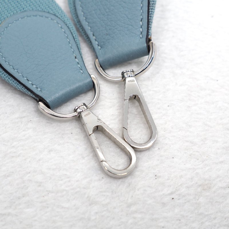 Hermes Evelyne29 愛馬仕伊芙琳29 小號 天青色/天青藍銀扣-24