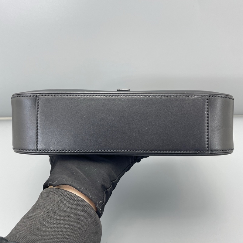 98新 YSL圣罗兰hobo腋下包中号黑金/24*14*6cm-3