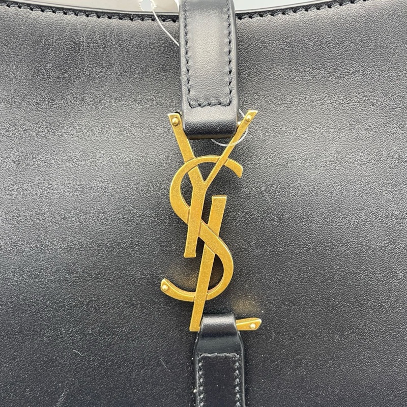 98新 YSL圣罗兰hobo腋下包中号黑金/24*14*6cm-4