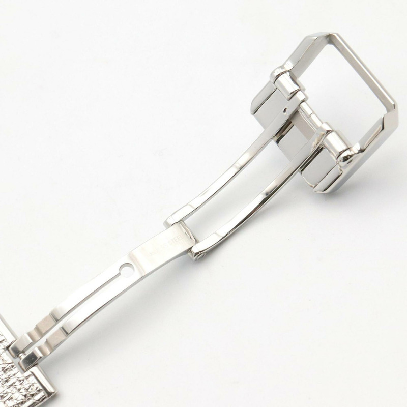 香奈兒男友風斜紋軟呢腕錶，不鏽鋼材質，女款，黑色，H4878-12