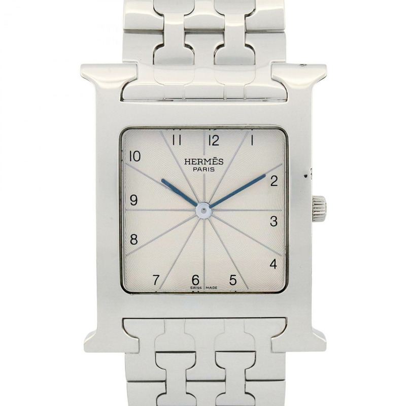 愛馬仕H系列男士腕錶,不鏽鋼銀色,型號HH1.710-0