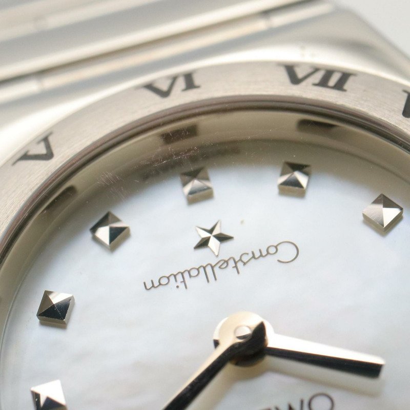 歐米茄星座系列迷你My Choice不鏽鋼女錶,白色,1561.71-9