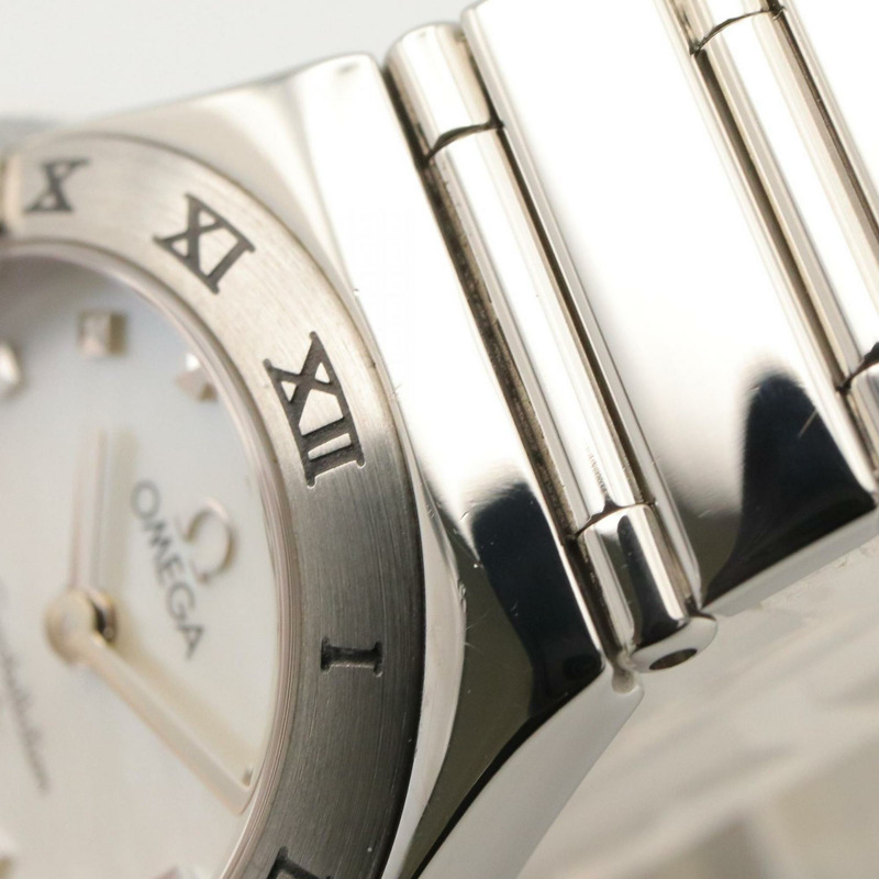 歐米茄星座系列迷你My Choice不鏽鋼女錶,白色,1561.71-10