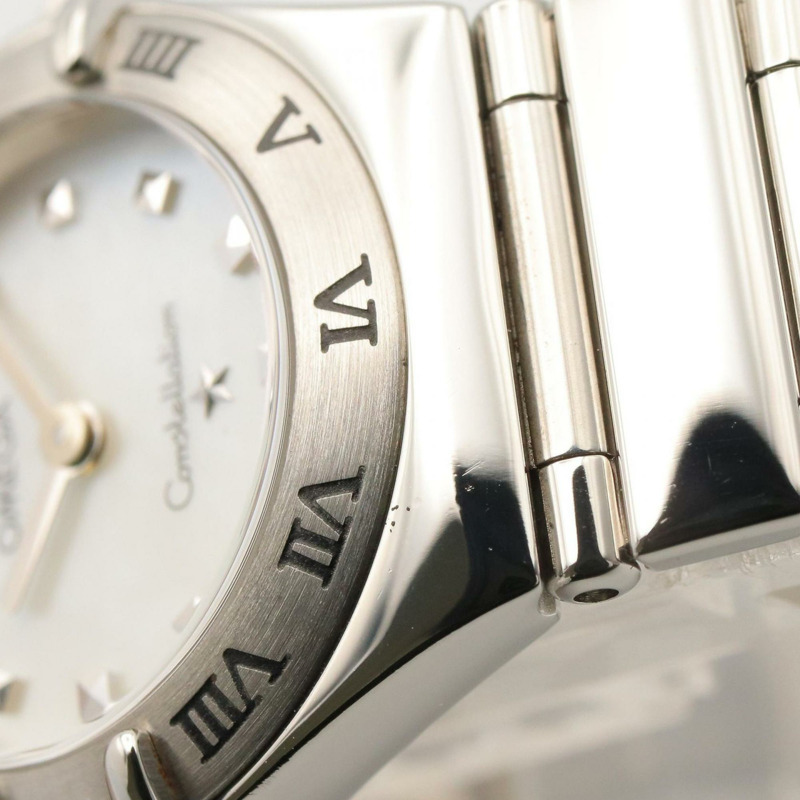 歐米茄星座系列迷你My Choice不鏽鋼女錶,白色,1561.71-11