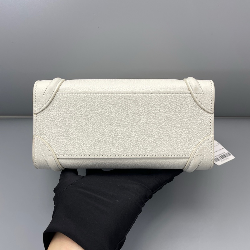 celine賽琳笑臉包nano白色/20*20*10cm 無附件-3