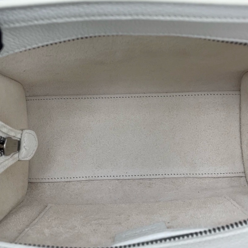 celine賽琳笑臉包nano白色/20*20*10cm 無附件-7