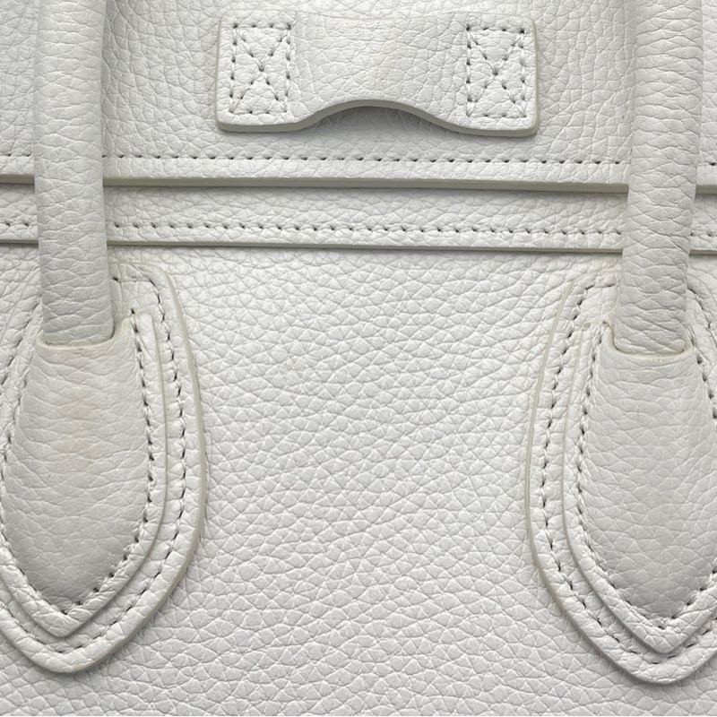 celine賽琳笑臉包nano白色/20*20*10cm 無附件-9