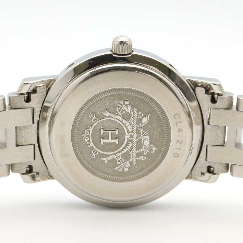 愛馬仕 Clipper 系列腕錶,不鏽鋼材質,女士款,白色,CL4.210-4