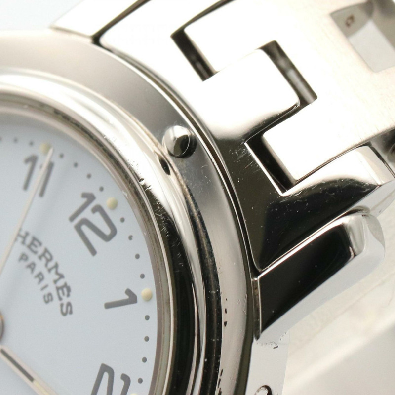 愛馬仕 Clipper 系列腕錶,不鏽鋼材質,女士款,白色,CL4.210-8