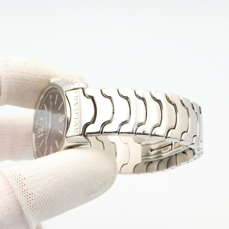 寶格麗 Solotempo 系列不鏽鋼男士腕錶,灰色,ST35S-7