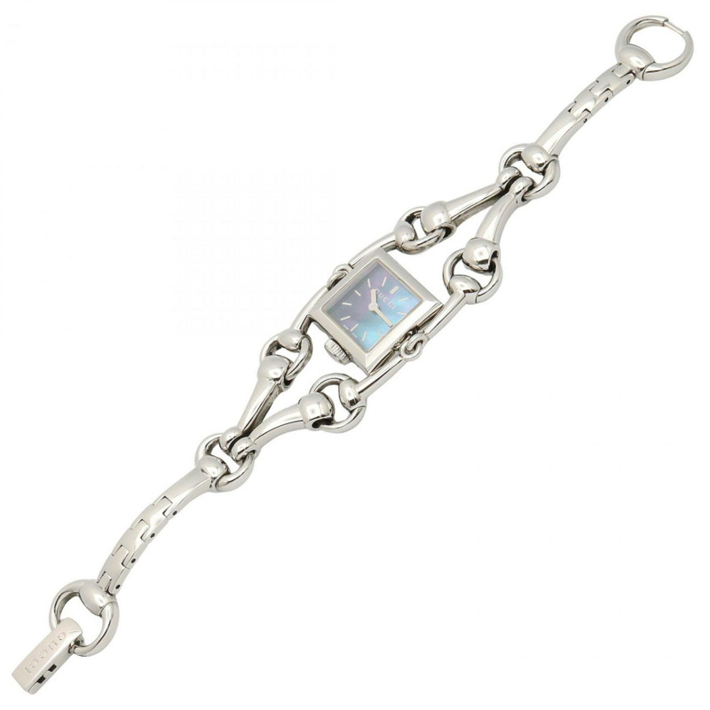 Gucci Signoria 女士腕錶,不鏽鋼材質,藍色,尺寸 116.5-3