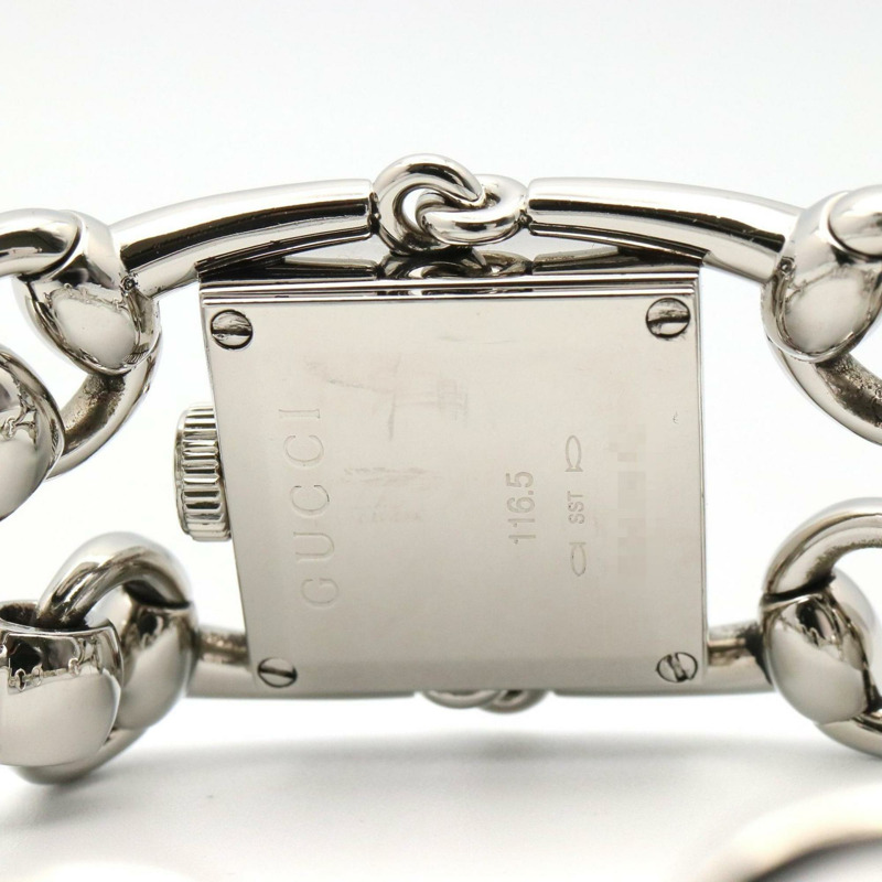 Gucci Signoria 女士腕錶,不鏽鋼材質,藍色,尺寸 116.5-5