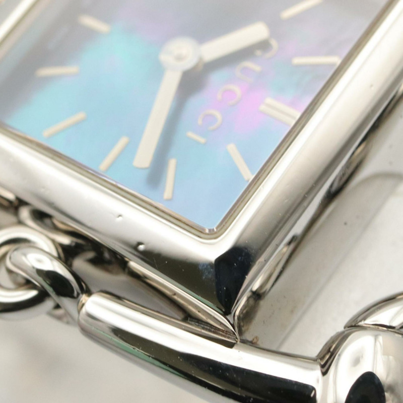 Gucci Signoria 女士腕錶,不鏽鋼材質,藍色,尺寸 116.5-9