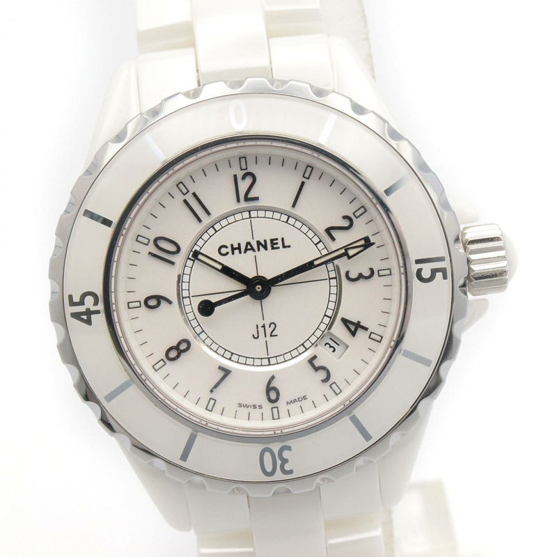 香奈兒 J12 腕錶，陶瓷，女士，白色，H0968-2