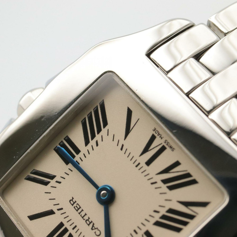 卡地亞 Santos Demoiselle LM 男士不鏽鋼腕錶,銀色,W25065Z5-9