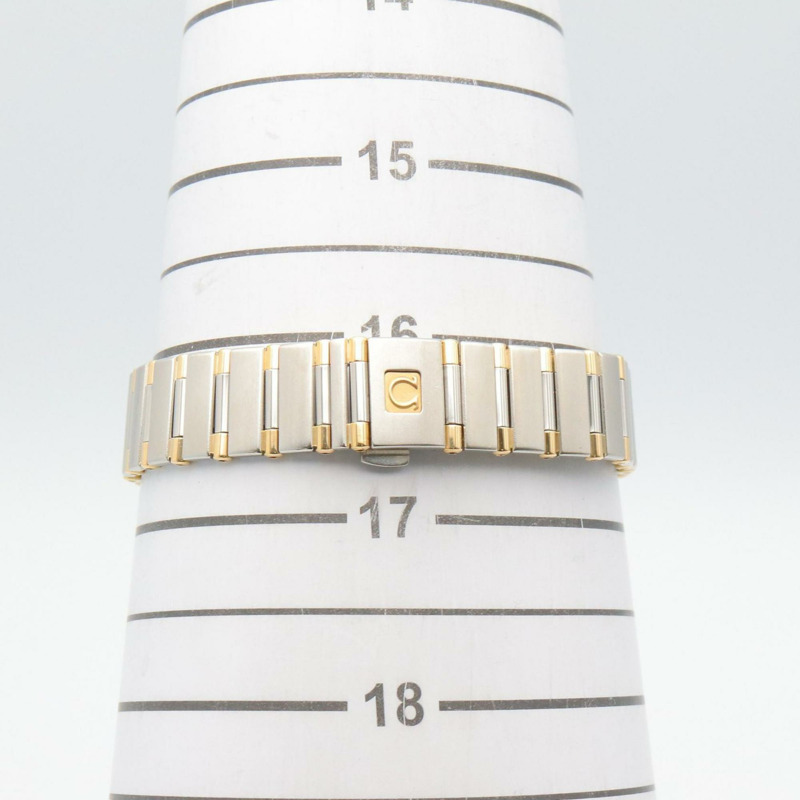 歐米茄星座系列迷你腕錶,18K黃金及不鏽鋼材質,女士款,白金款,1362.70-6