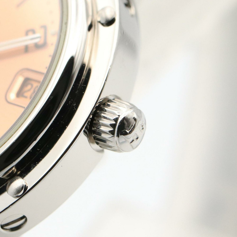 愛馬仕 Clipper 系列腕錶,不鏽鋼材質,女士款,粉紅色,CL4.210-5