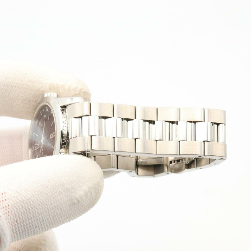 寶格麗 Solotempo 女士精鋼腕錶,黑色,ST30BSS-7