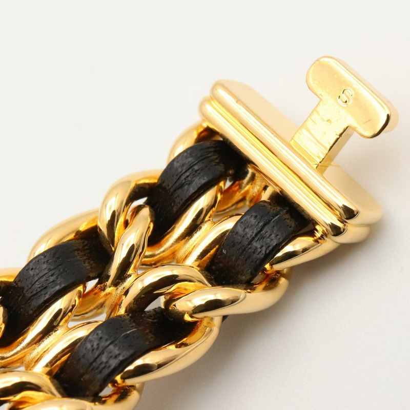 香奈兒 Premiere S 女士腕錶,鍍金錶殼,黑色皮錶帶,H0001-11