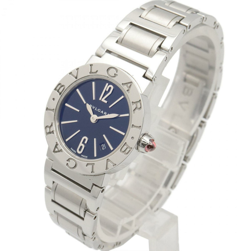 寶格麗女士腕錶，不鏽鋼材質，黑色，型號BBL26S-1