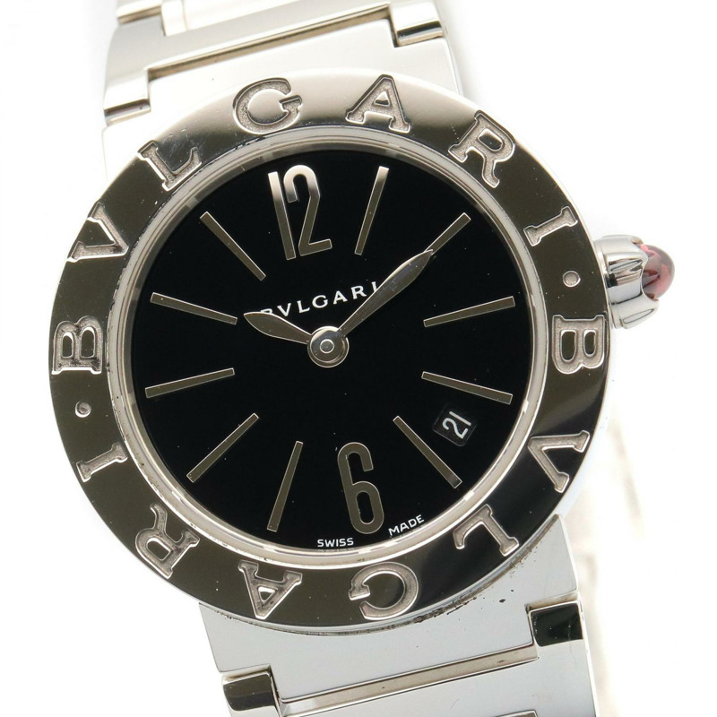 寶格麗女士腕錶，不鏽鋼材質，黑色，型號BBL26S-2