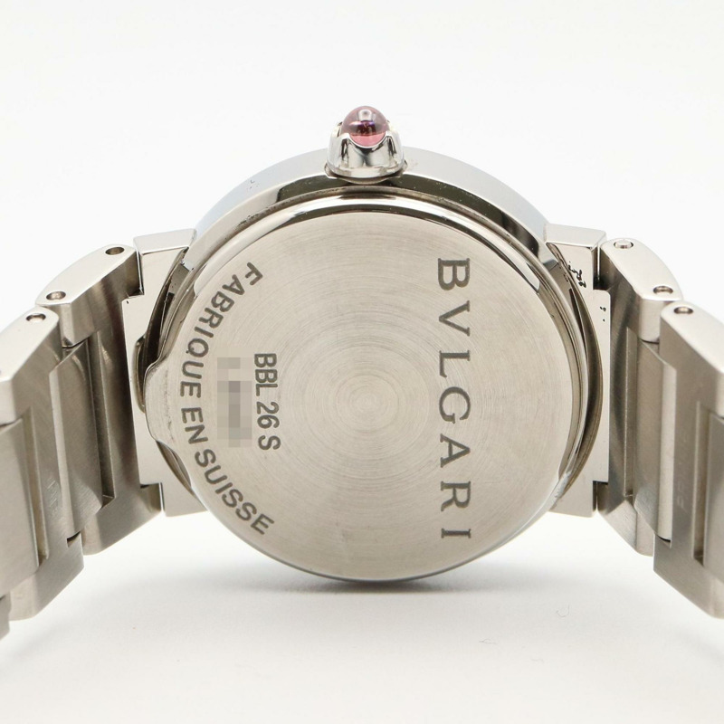 寶格麗女士腕錶，不鏽鋼材質，黑色，型號BBL26S-4