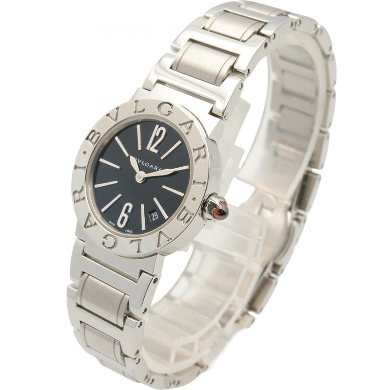 寶格麗女士腕錶,不鏽鋼材質,黑色,型號BBL26S-1