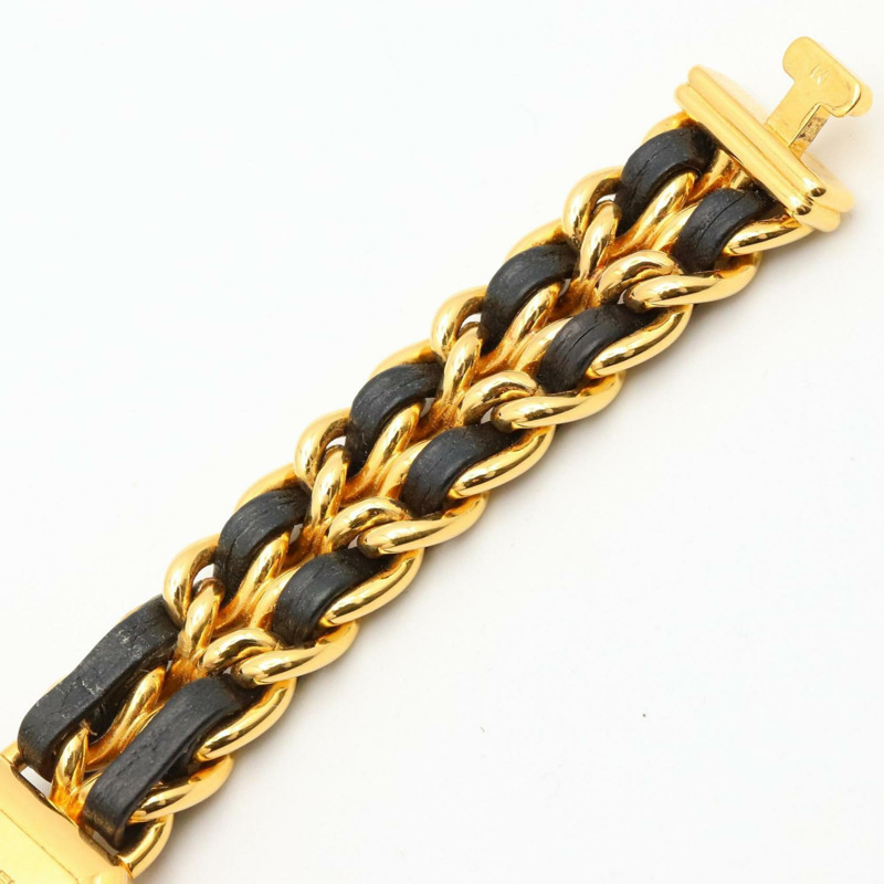 香奈兒 Premiere M 系列腕錶，鍍金，配皮錶帶，黑色，女士款，H0001-10