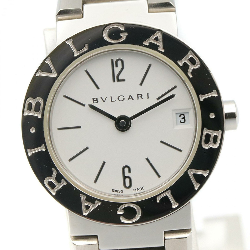 寶格麗女士白色精鋼腕錶 BB23SS-2