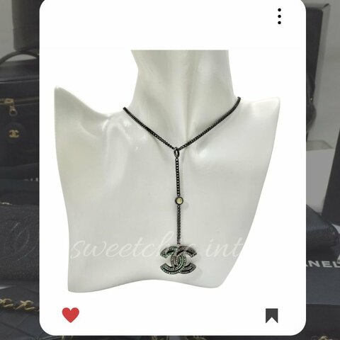 🛍️🎁 26 🔥 2月新品上架 新年情人節💘 CHANEL 香奈兒 銀色水鑽頸鏈 🔥 香奈兒熱賣款 香奈兒經典款 耳環 CHANEL EARRING