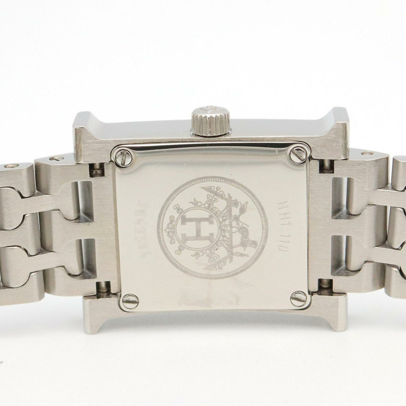 愛馬仕 H Watch Mini 腕錶,不鏽鋼材質,女士款,銀色,型號 HH1.110-4