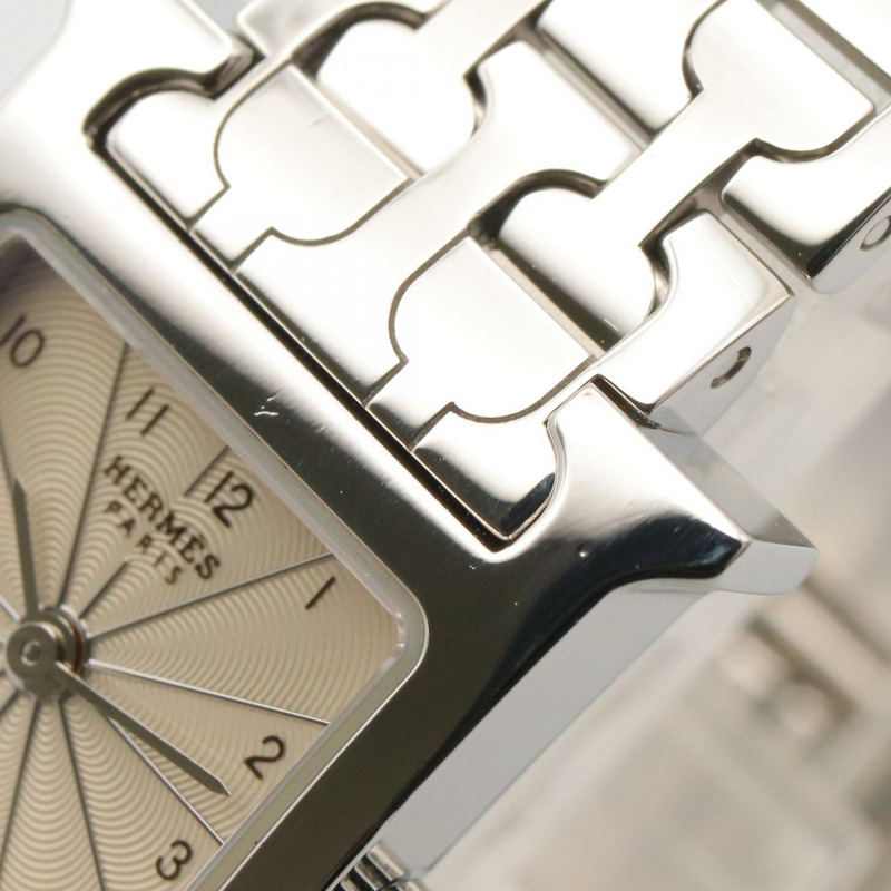 愛馬仕 H Watch Mini 腕錶,不鏽鋼材質,女士款,銀色,型號 HH1.110-9