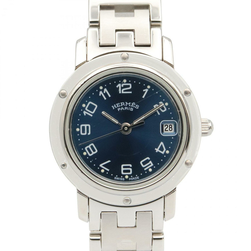 愛馬仕 Clipper 系列腕錶,不鏽鋼材質,女士款,藍色,CL4.210-0