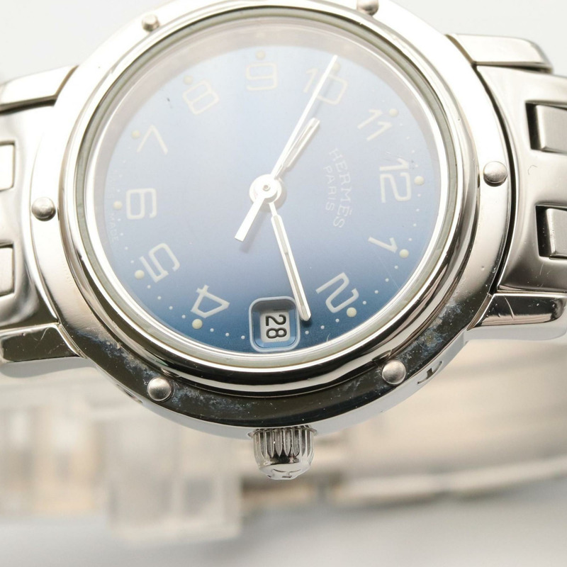 愛馬仕 Clipper 系列腕錶,不鏽鋼材質,女士款,藍色,CL4.210-8