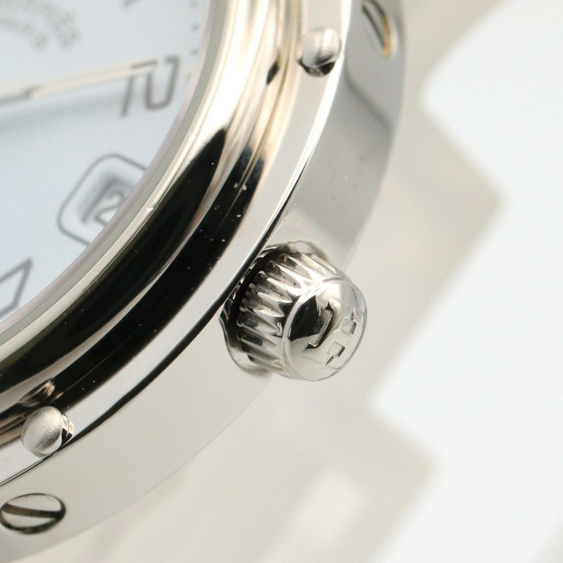 愛馬仕 Clipper 系列腕錶，不鏽鋼材質，女士款，白色，CL4.210-5