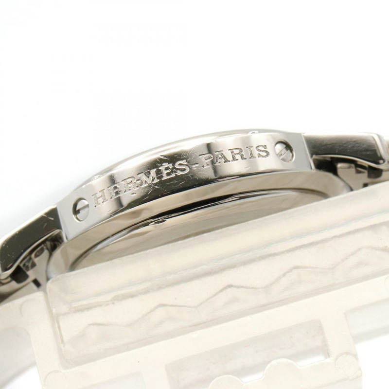 愛馬仕 Clipper 系列腕錶，不鏽鋼材質，女士款，白色，CL4.210-10