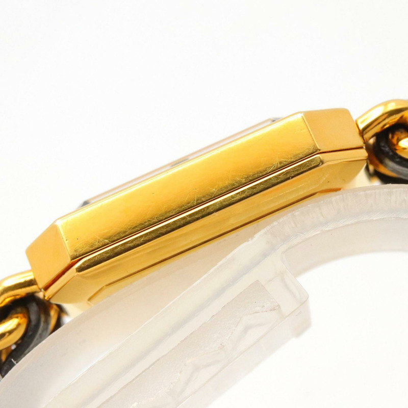 香奈兒 Premiere S 女士腕錶,鍍金,配皮錶帶,黑色,H0001-9