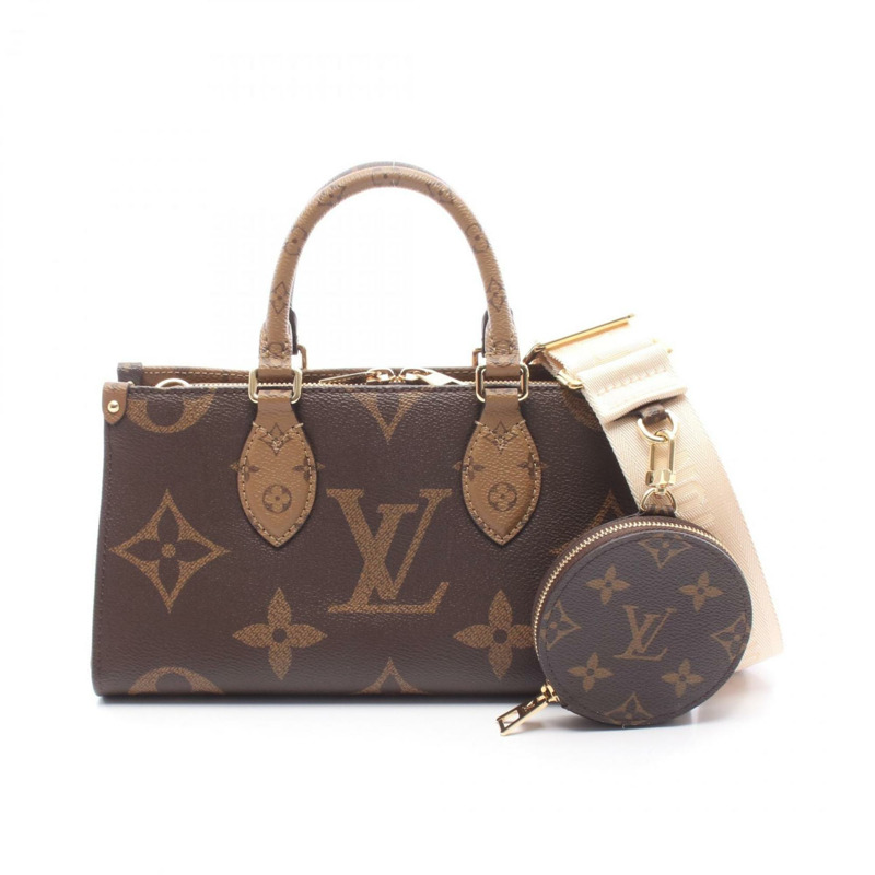 路易威登 On the Go New York 手提包，塗佈帆布 Monogram Giant，女士，棕色，M46653-0