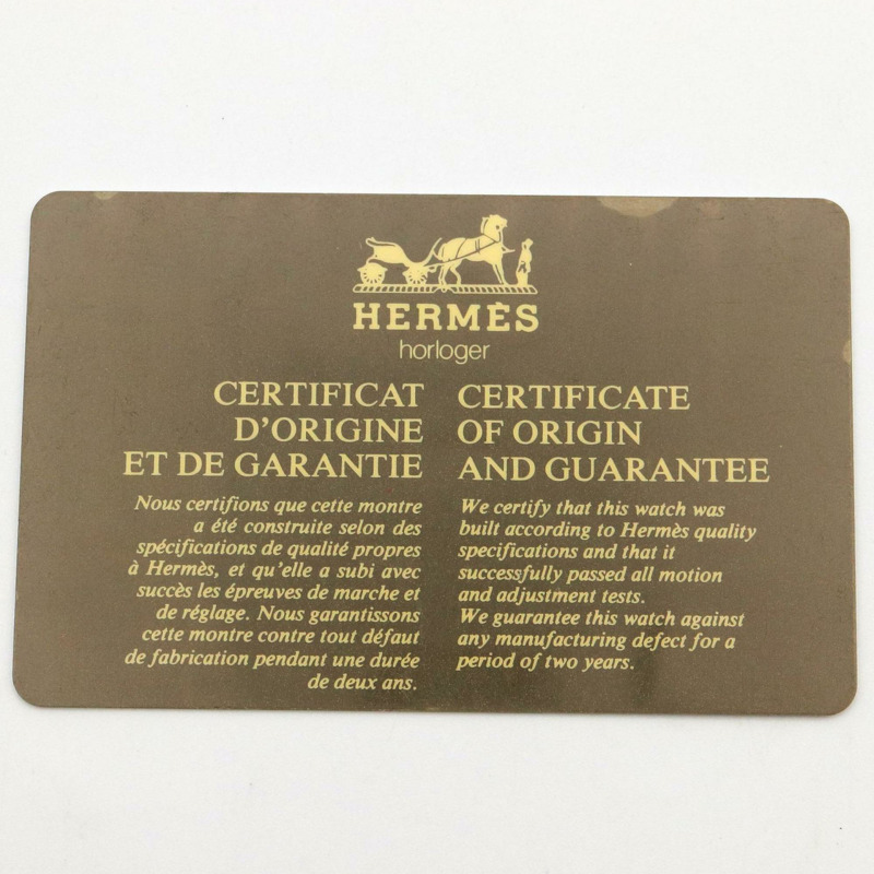 愛馬仕 Clipper 系列腕錶，鍍金不鏽鋼材質，女士款，白色，CL2.440-8