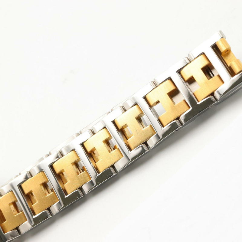 愛馬仕 Clipper 系列腕錶，鍍金不鏽鋼材質，女士款，白色，CL2.440-13